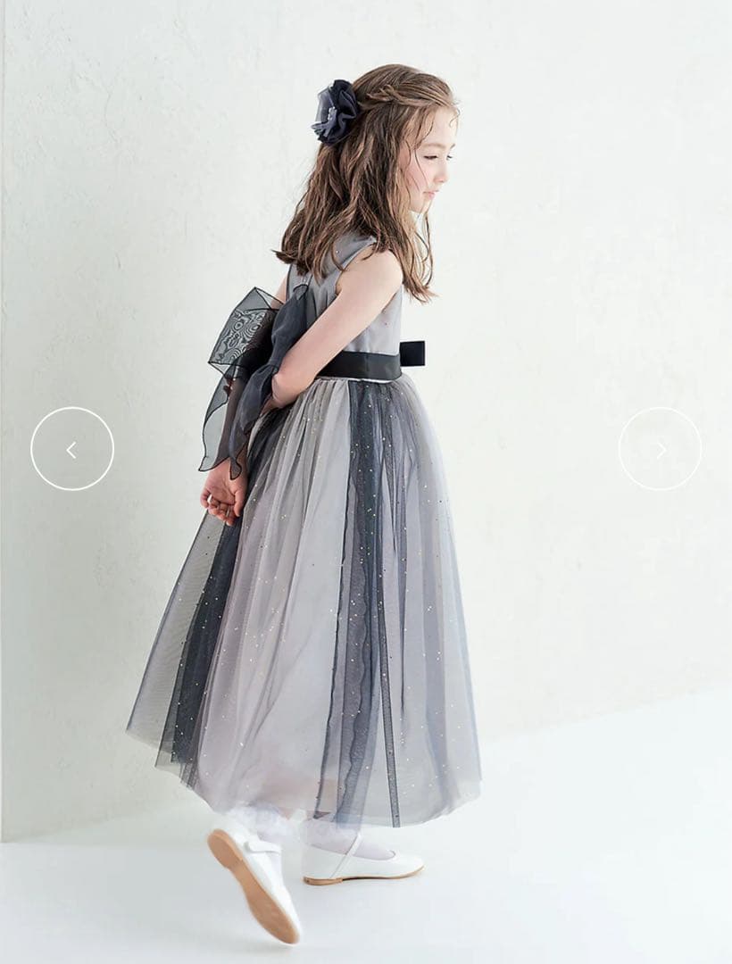 ドレスコ　グラデーショングレービジューストーンロングドレス 135(9号)