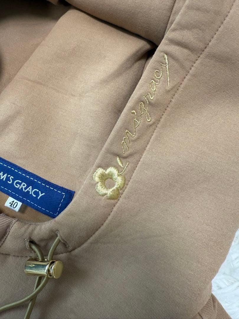 m's gracy コート　中綿　切り替え　キルティング　ベージュ　2024AW