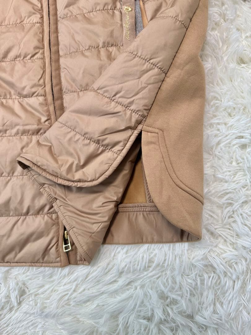 m's gracy コート　中綿　切り替え　キルティング　ベージュ　2024AW