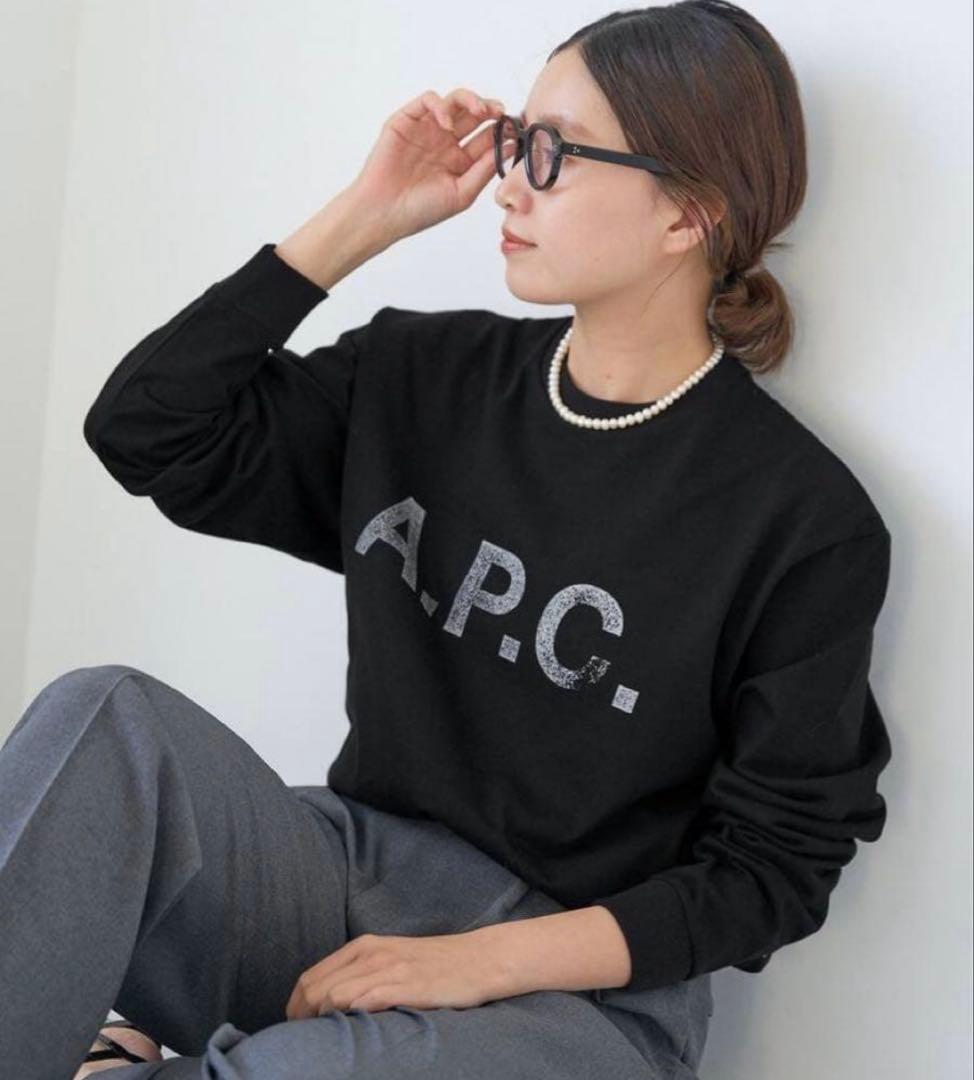 IENA A.P.C アーペーセー 別注 スウェット トレーナー 黒