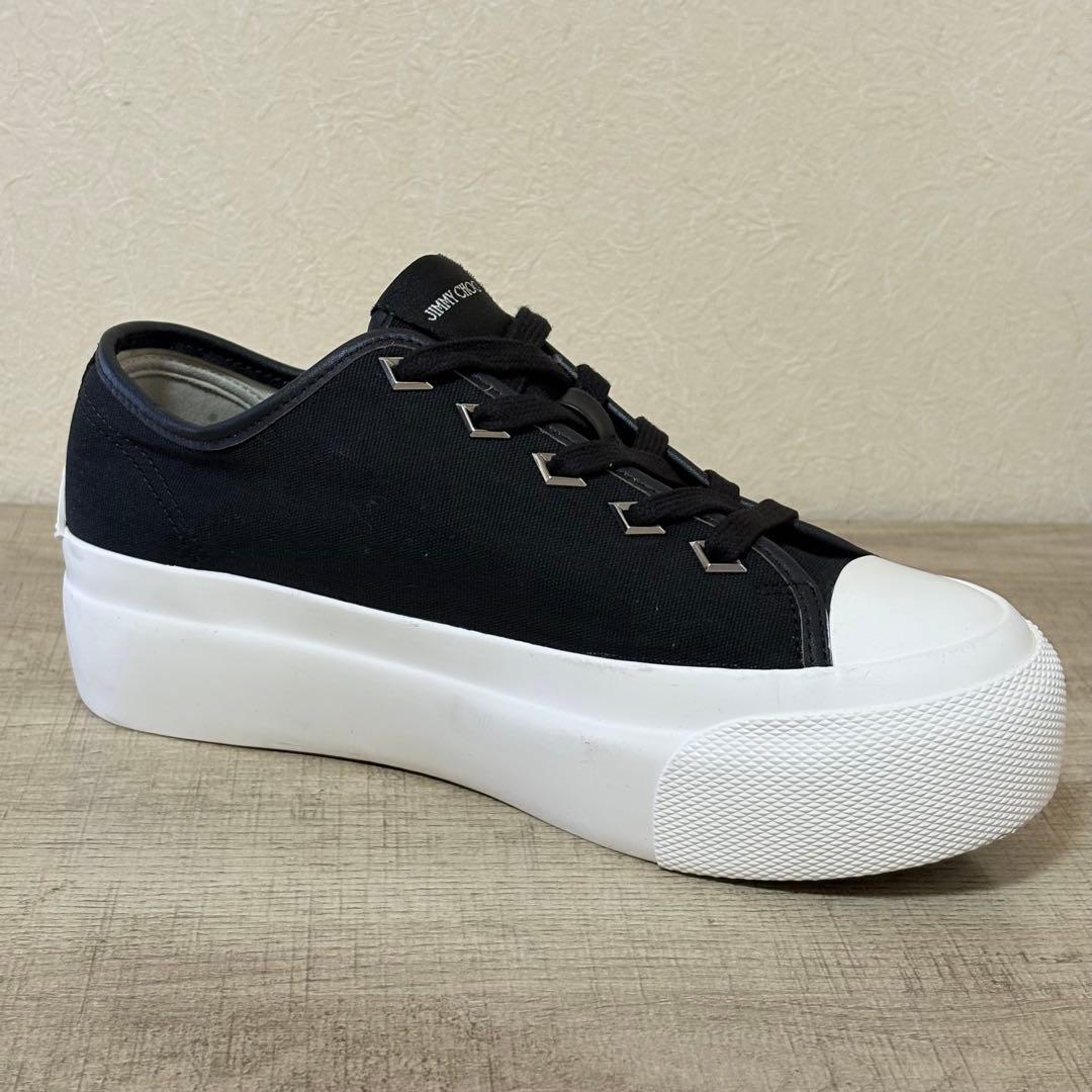 JIMMY CHOO PALMA MAXI 厚底 スニーカー 23cm ブラック