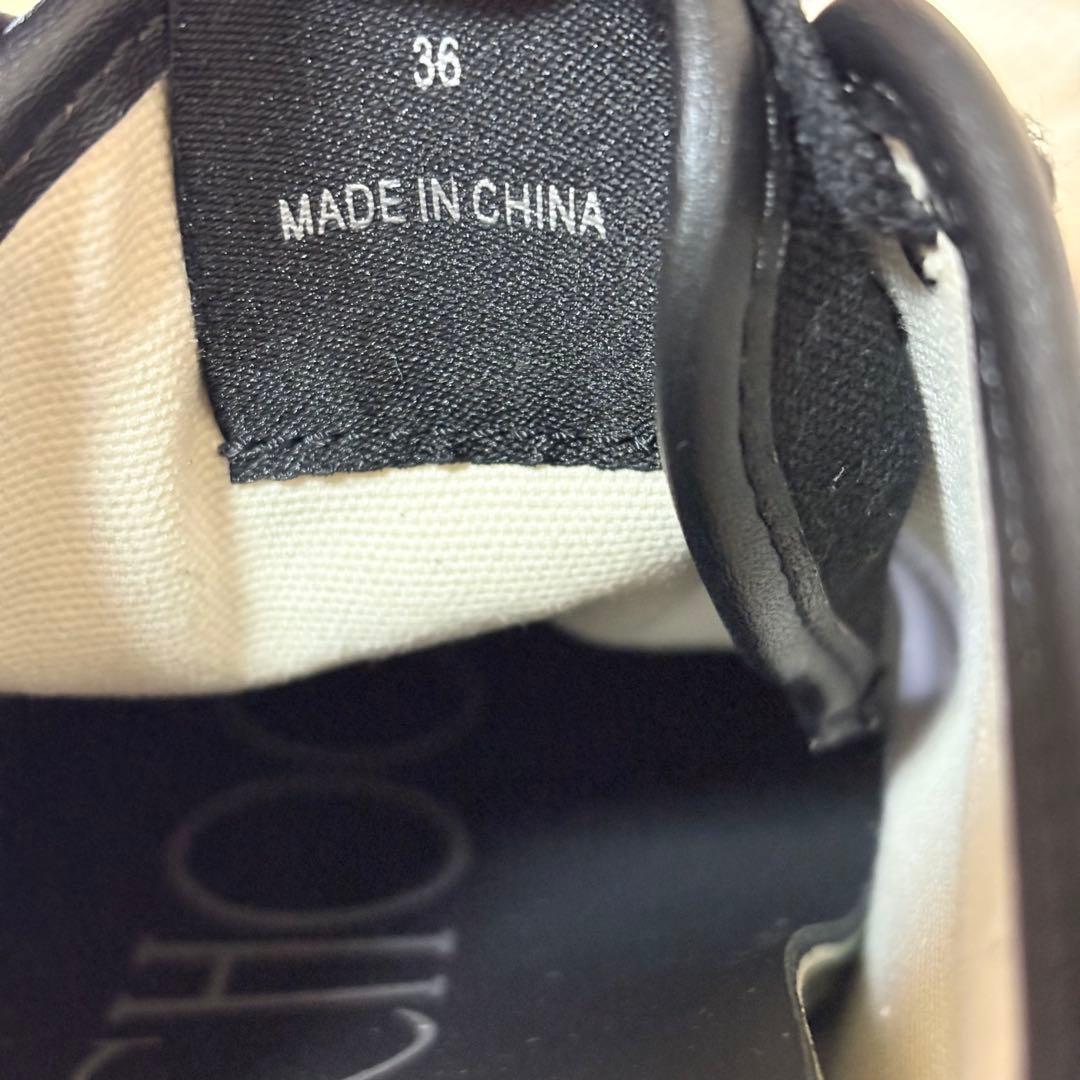 JIMMY CHOO PALMA MAXI 厚底 スニーカー 23cm ブラック