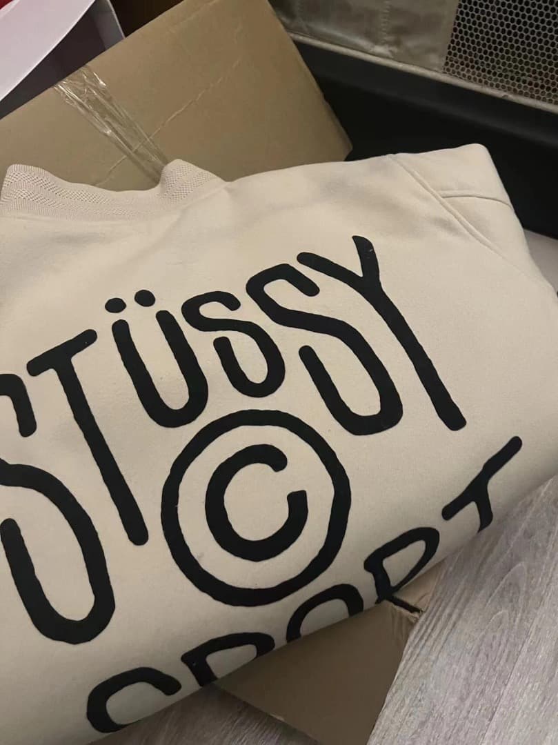 STÜSSY スポーツジャケット ベージュ L 試着のみ