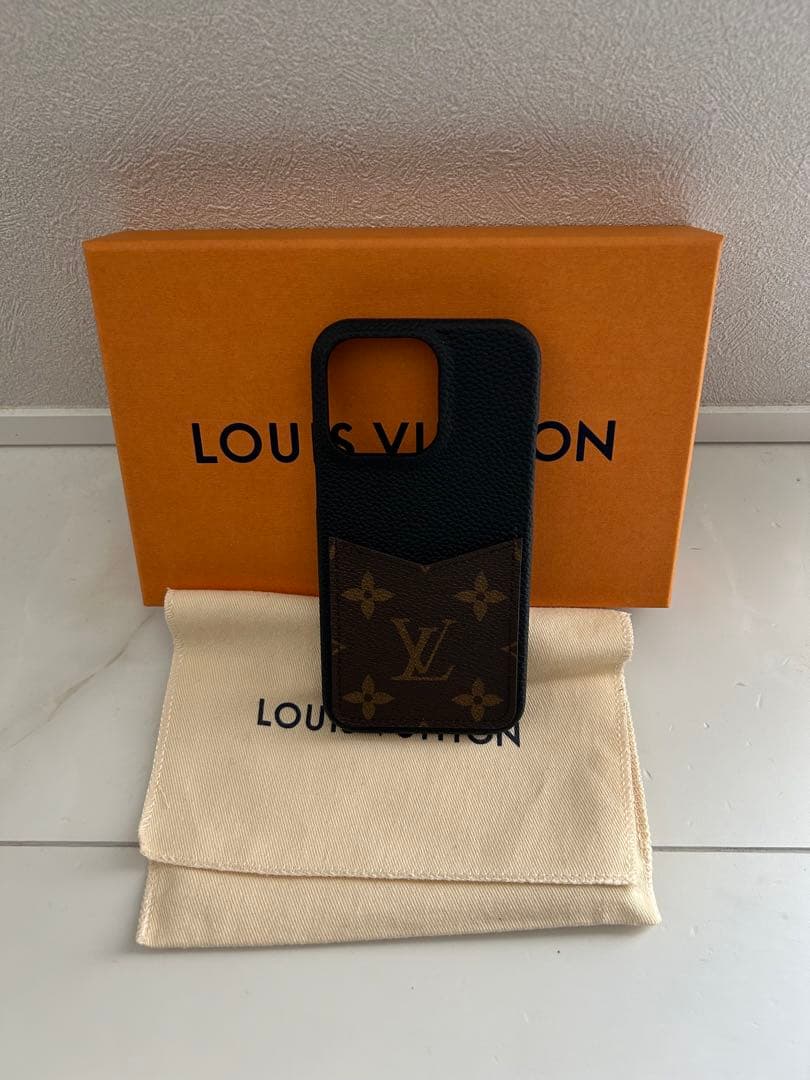 Louis Vuitton iPhoneケース ブラック/ブラウン