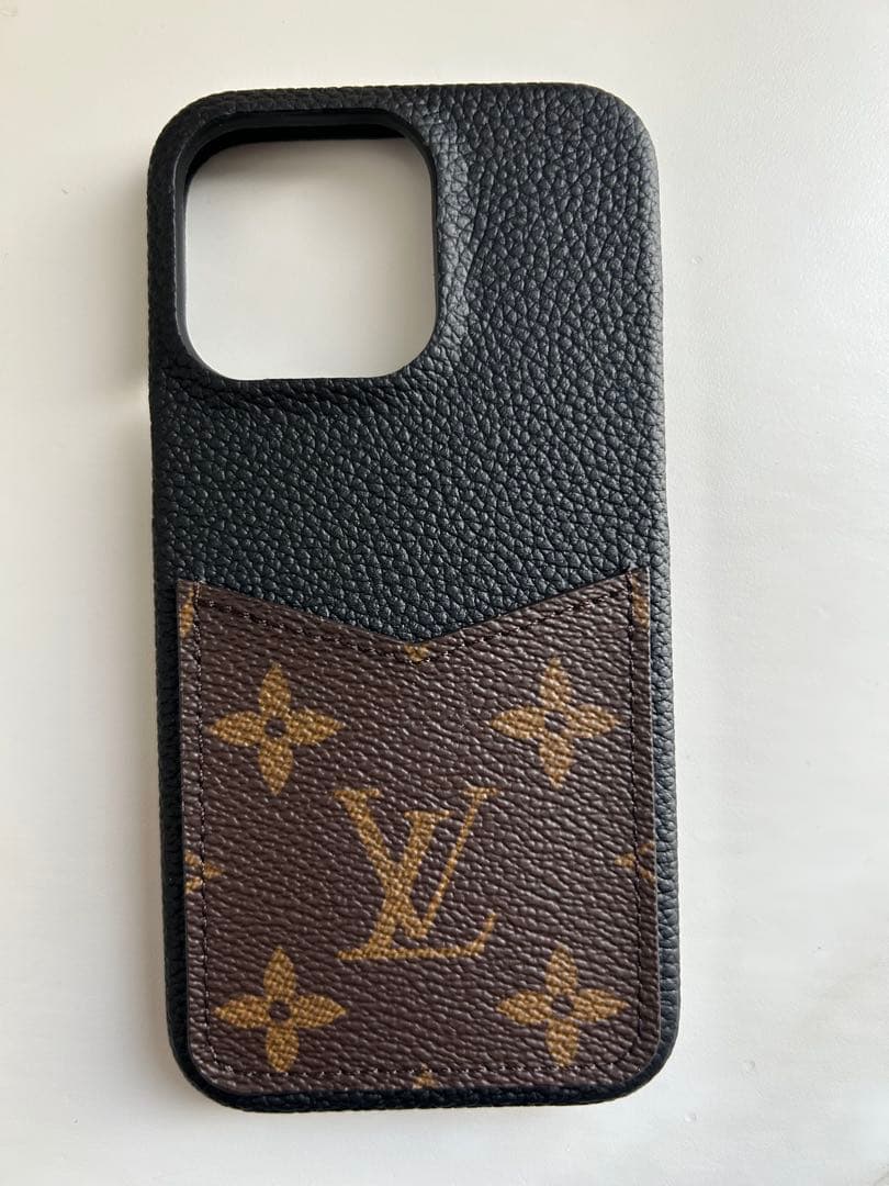 Louis Vuitton iPhoneケース ブラック/ブラウン