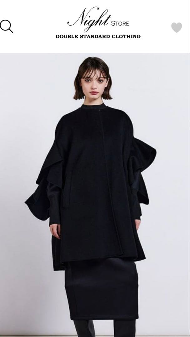 ☆sov./ダブルスタンダードクロージング☆フリルスリーブポンチョ☆