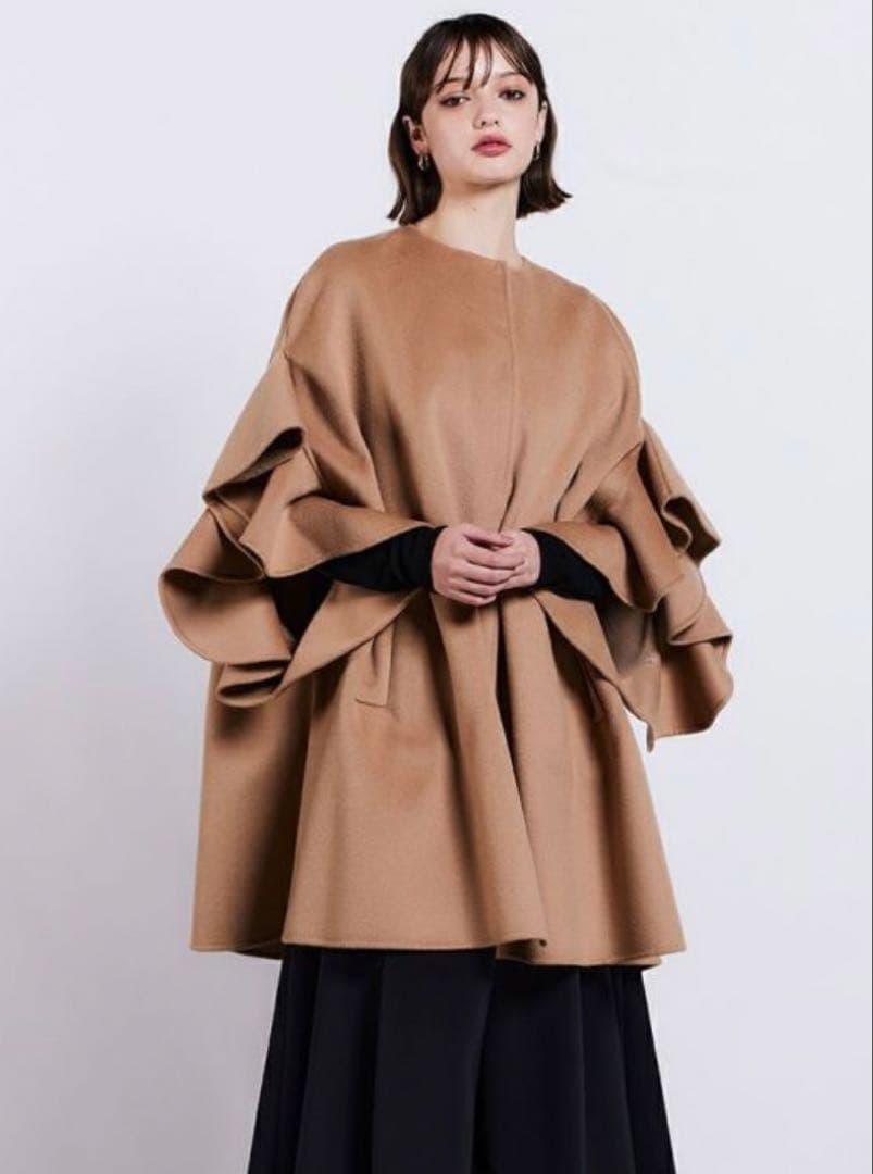 ☆sov./ダブルスタンダードクロージング☆フリルスリーブポンチョ☆