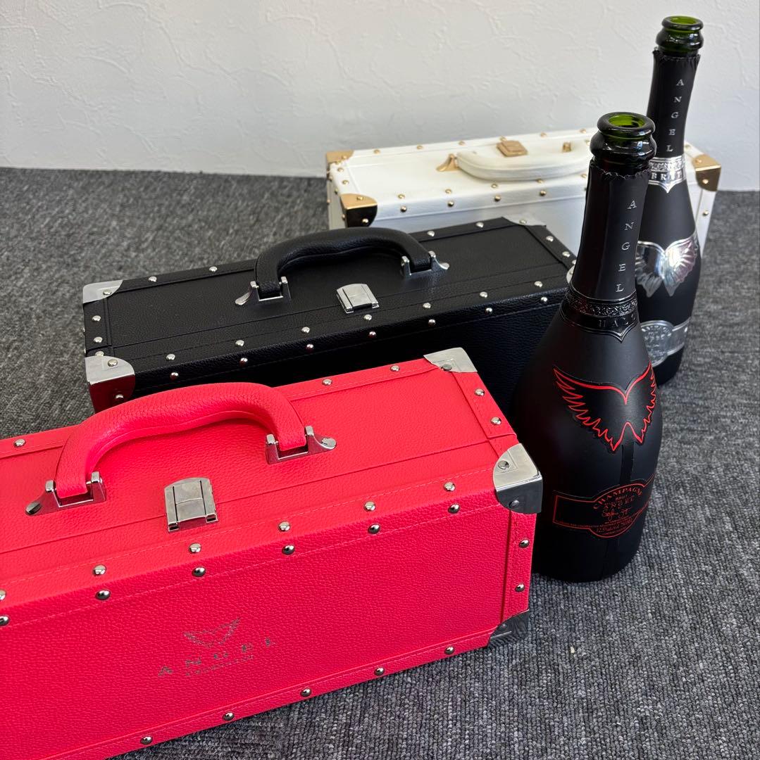 ANGEL エンジェル シャンパンボトルケース 5色セット 空瓶2本付き