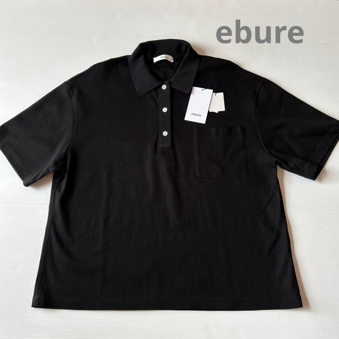 24SS ebure カノコ ポロシャツ 黒　38