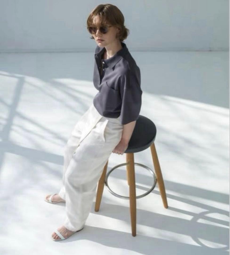 24SS ebure カノコ ポロシャツ 黒　38