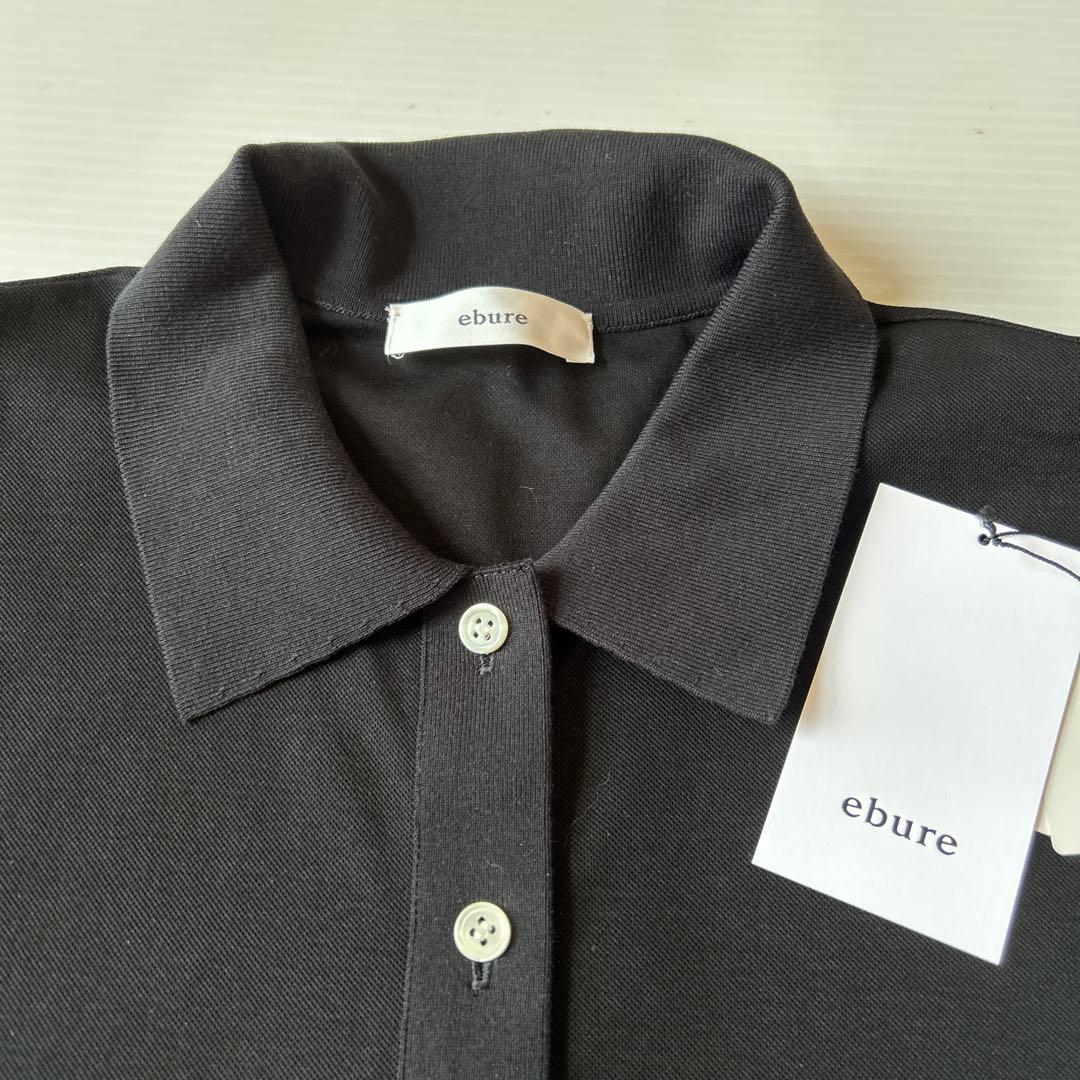 24SS ebure カノコ ポロシャツ 黒　38