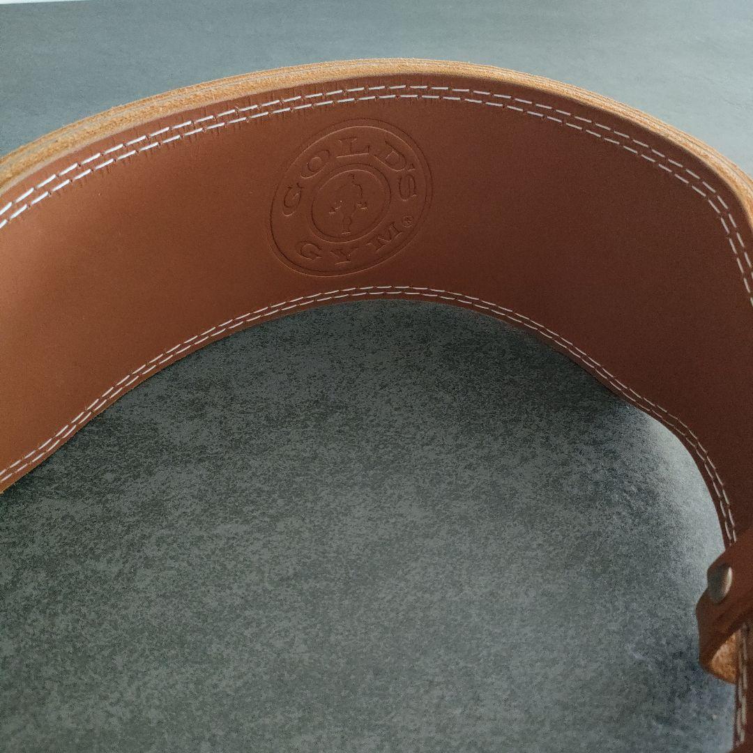 GOLD'S GYM ゴールドジム レザー トレーニングベルト　Sサイズ