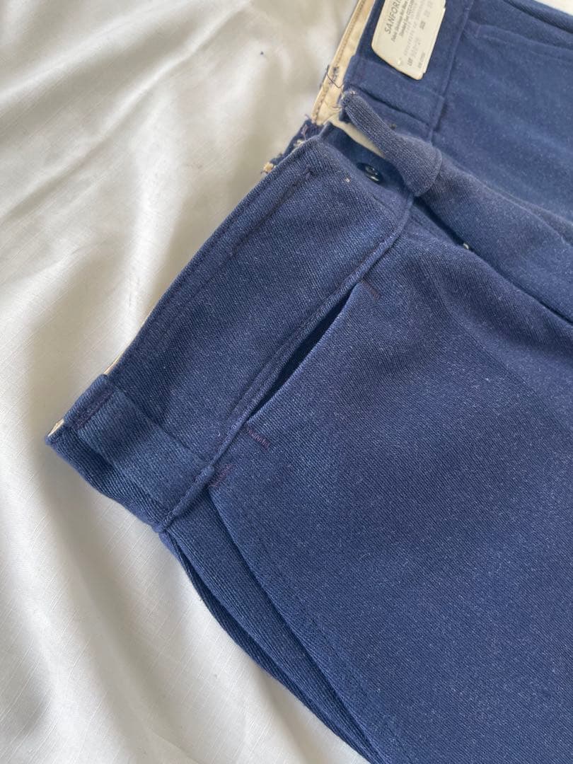 50s ウィップコード　トラウザーズ　ネイビー　デッドストック