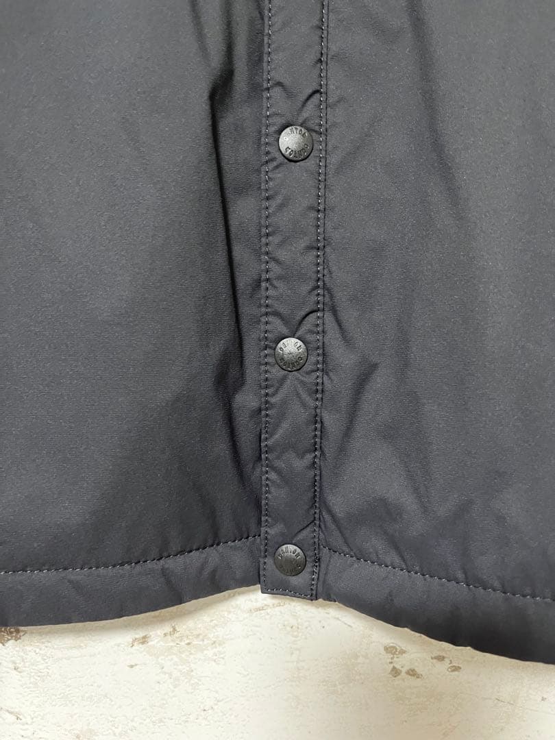 DANTONインサレーションノーカラー黒ジャケット