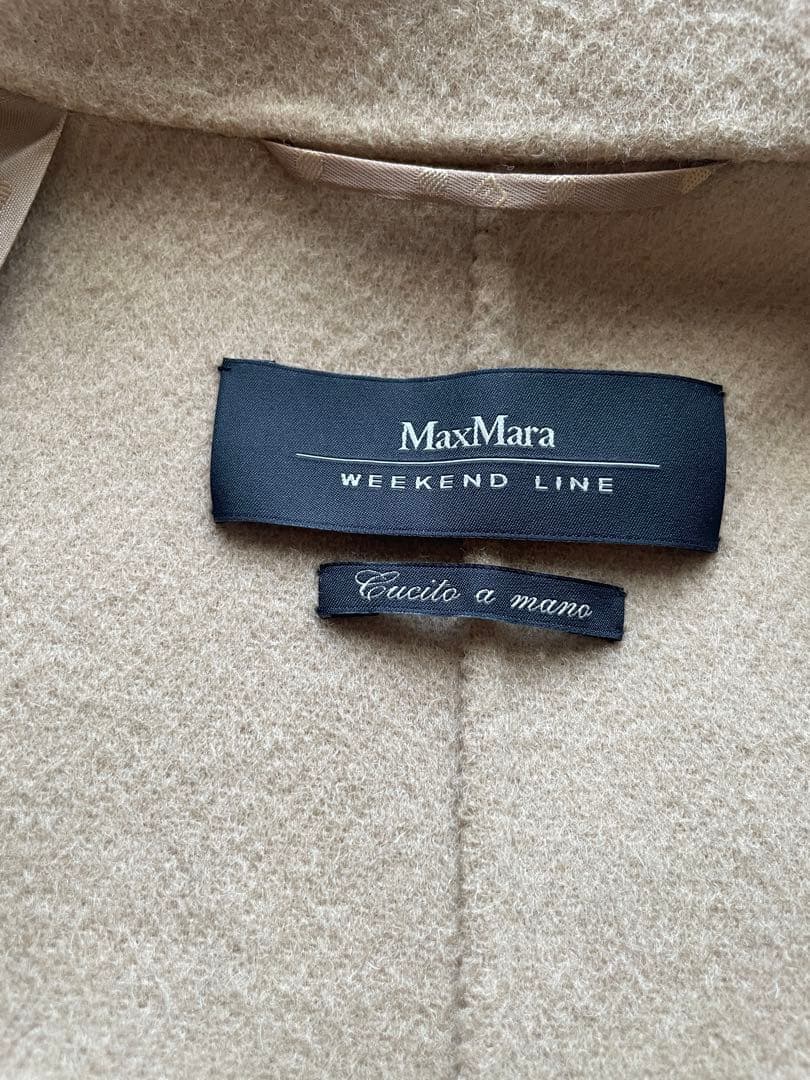MaxMaraクチートアマーノ　ダブルフェイス　キャメルジャケット