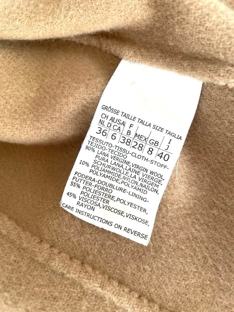 MaxMaraクチートアマーノ　ダブルフェイス　キャメルジャケット
