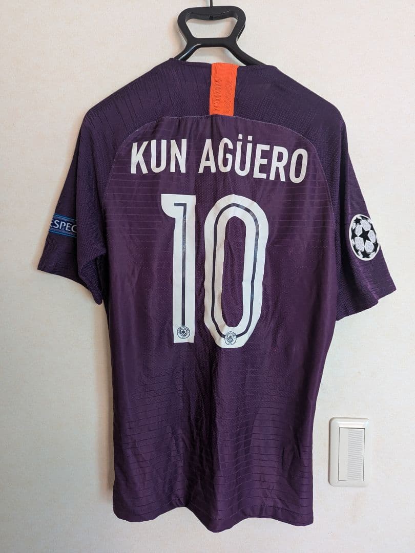 マンチェスター・シティ　アグエロ　10番　オーセンティック