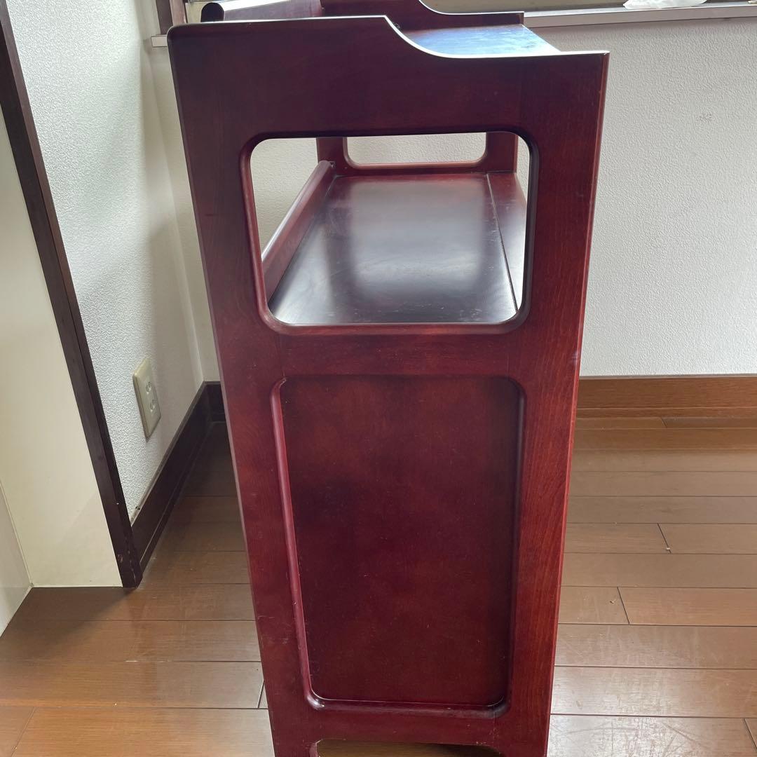 超お得 カリモク　昭和レトロ 木製コンソールテーブル コールキャビネット 古家具