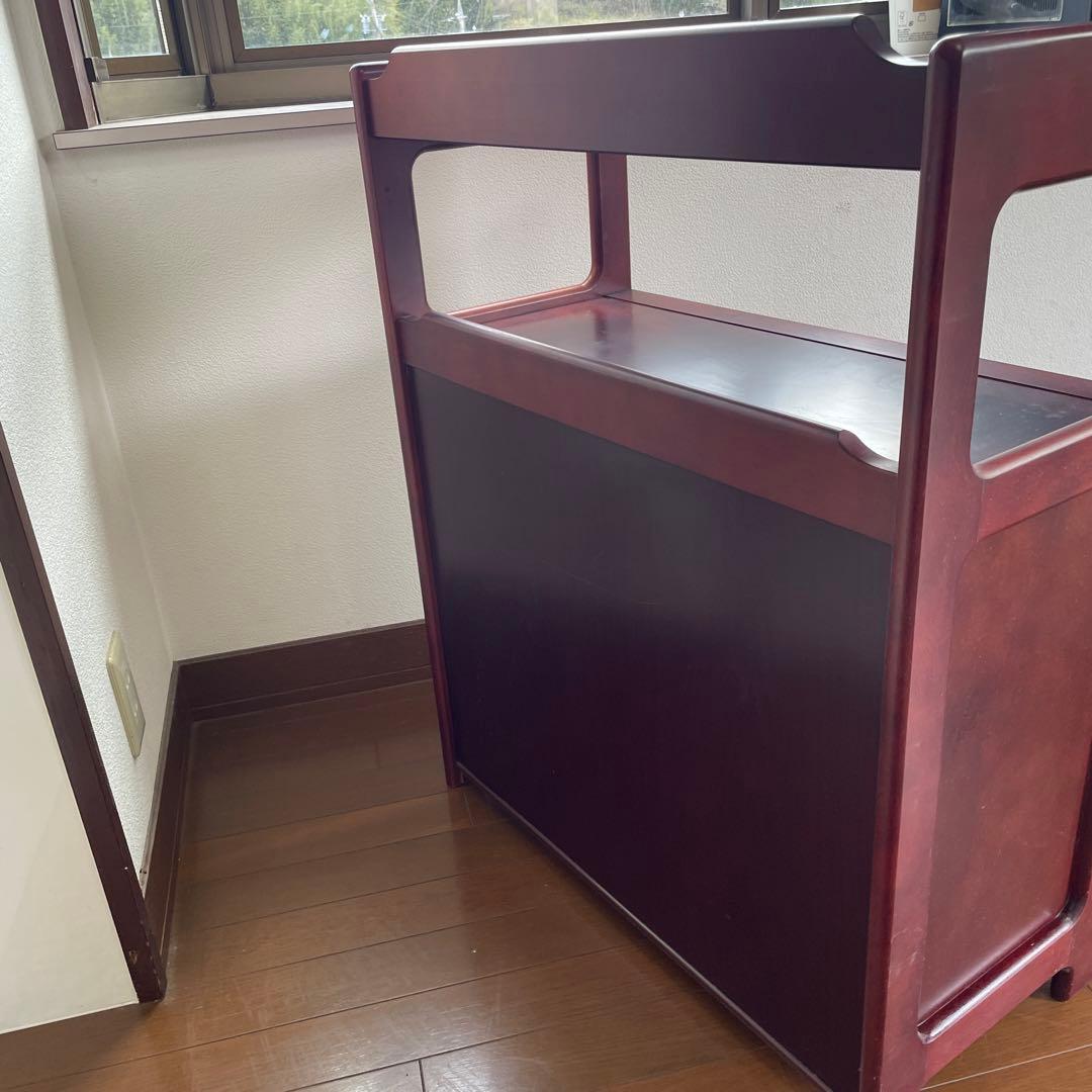 超お得 カリモク　昭和レトロ 木製コンソールテーブル コールキャビネット 古家具