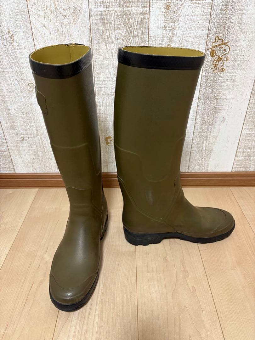 26.5〜27㎝★美品AIGLEレインブーツ42 エーグルラバーブーツ 長靴