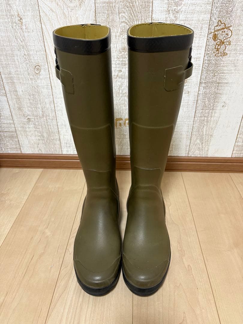 26.5〜27㎝★美品AIGLEレインブーツ42 エーグルラバーブーツ 長靴