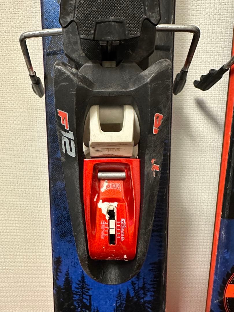 バックカントリー　スキー板　K2 120mm幅・ツアービンディング・シール付