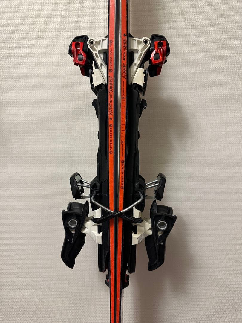 バックカントリー　スキー板　K2 120mm幅・ツアービンディング・シール付