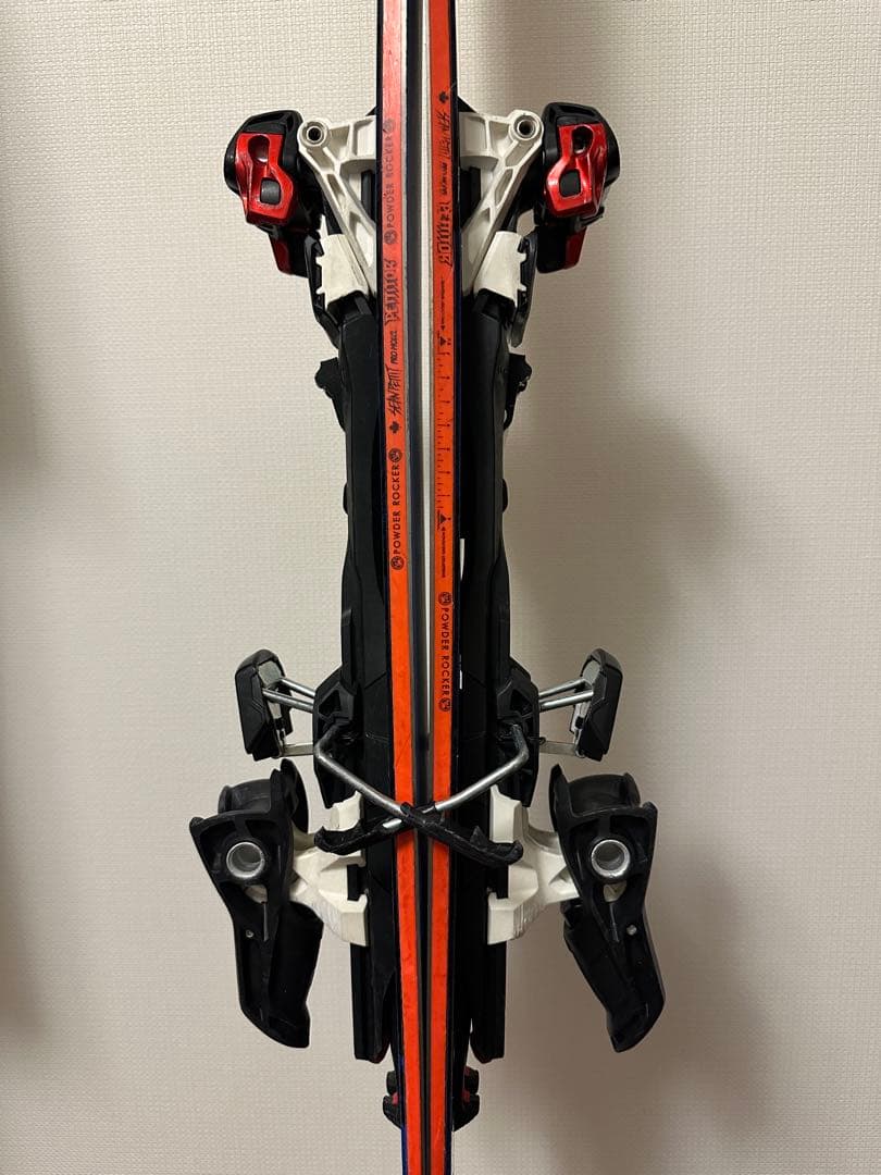 バックカントリー　スキー板　K2 120mm幅・ツアービンディング・シール付