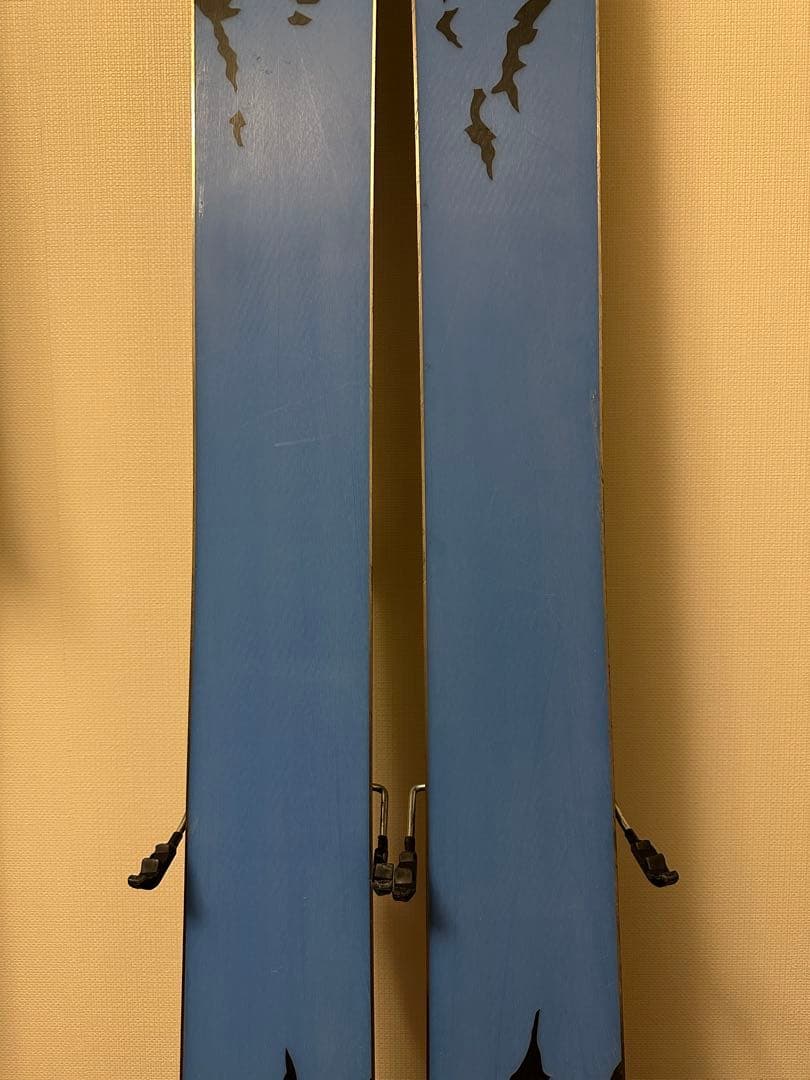 バックカントリー　スキー板　K2 120mm幅・ツアービンディング・シール付