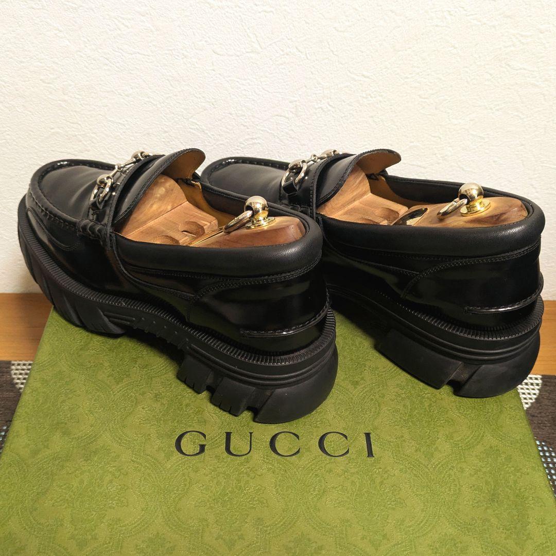 美品　GUCCI　ホースビットローファー　ラグソール　7