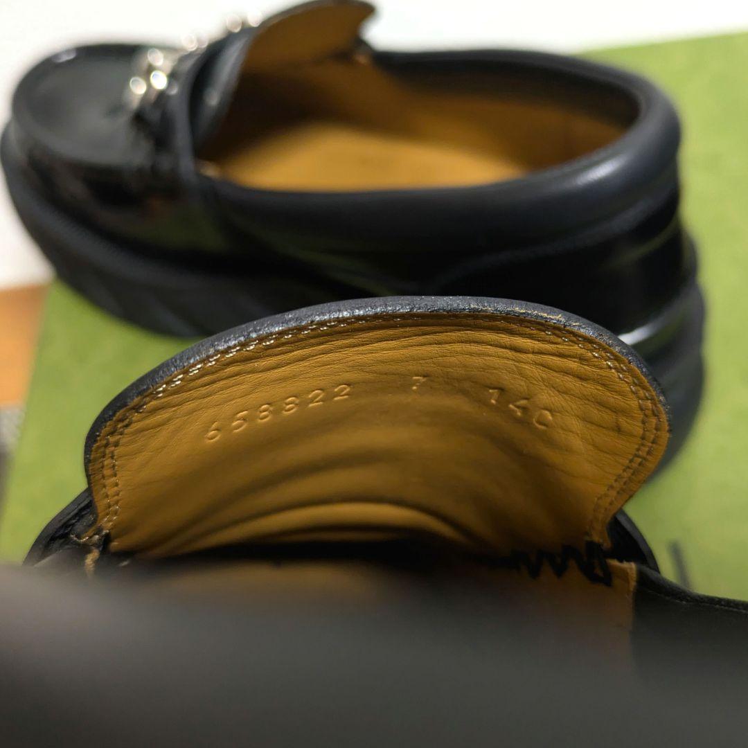 美品　GUCCI　ホースビットローファー　ラグソール　7