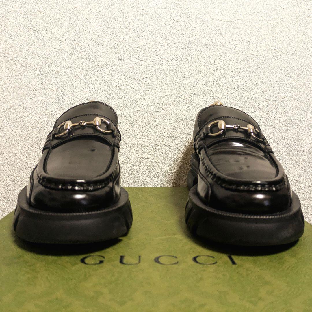 美品　GUCCI　ホースビットローファー　ラグソール　7