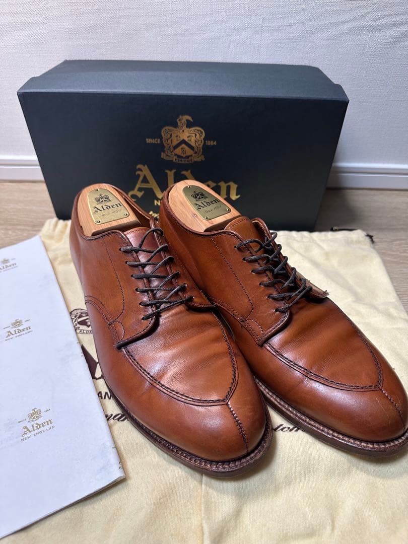【専用】Alden Vチップ　LeatherSoul ブラウン　8 1/2
