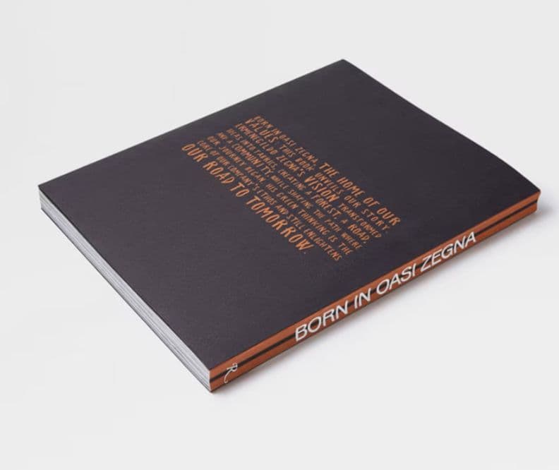 ZEGNA BORN IN OASI ZEGNA ブランドブックレット