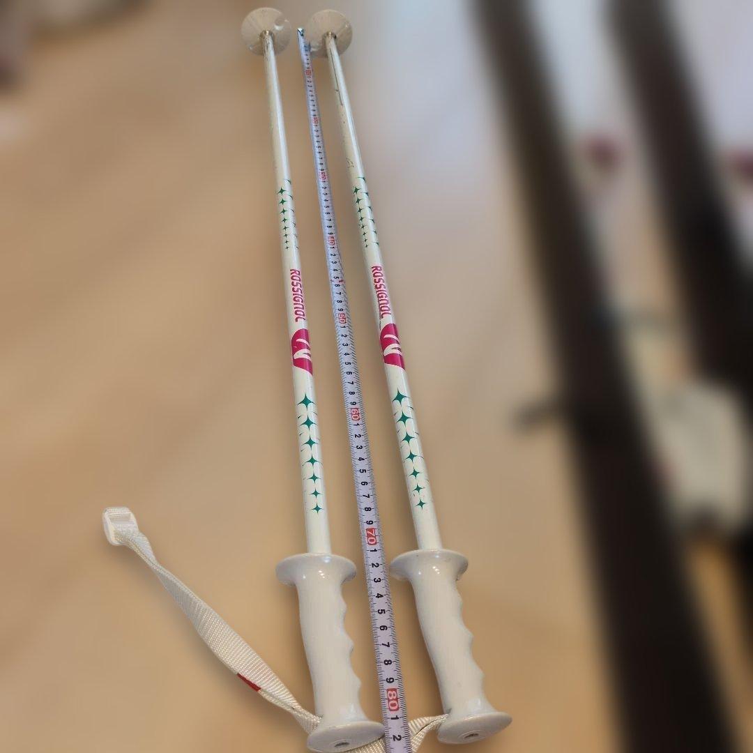 ロシニョール　スキー板128　 ストック80 セット