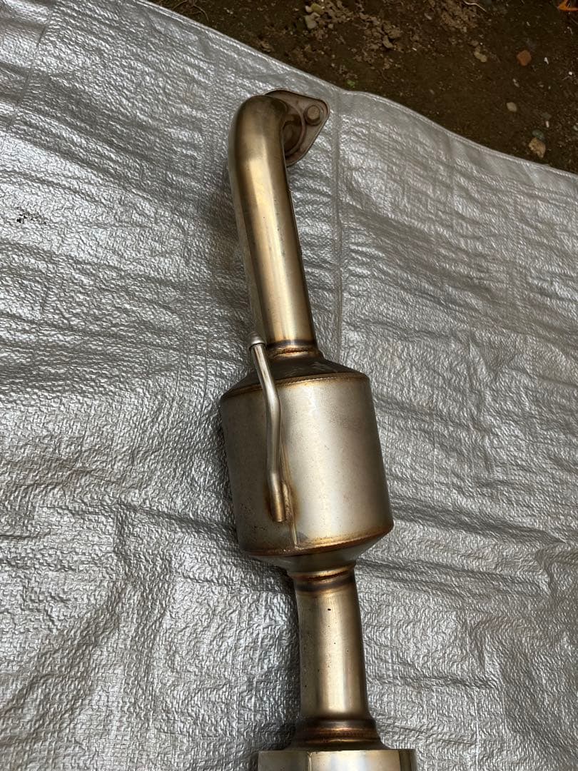 日産 K12マーチ　柿本改　GTbox チタンマフラー ブルーグラデーション