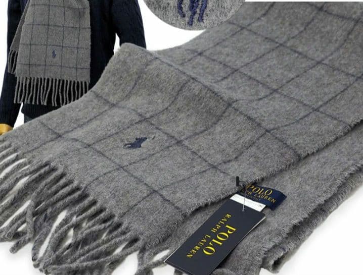Polo Ralph Lauren チェック柄マフラー リバーシブル