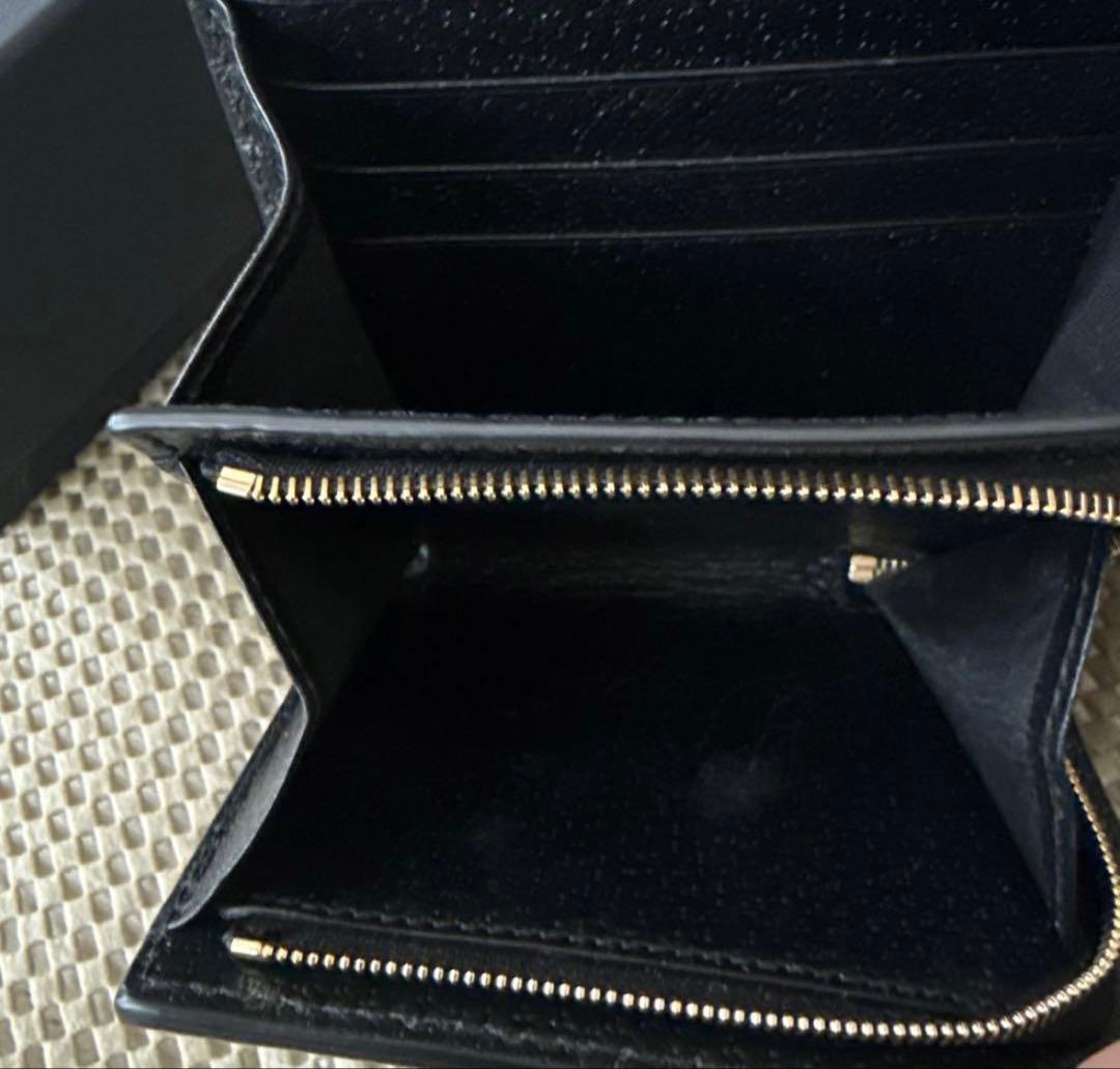 GUCCI GGロゴ 二つ折り財布 ブラック