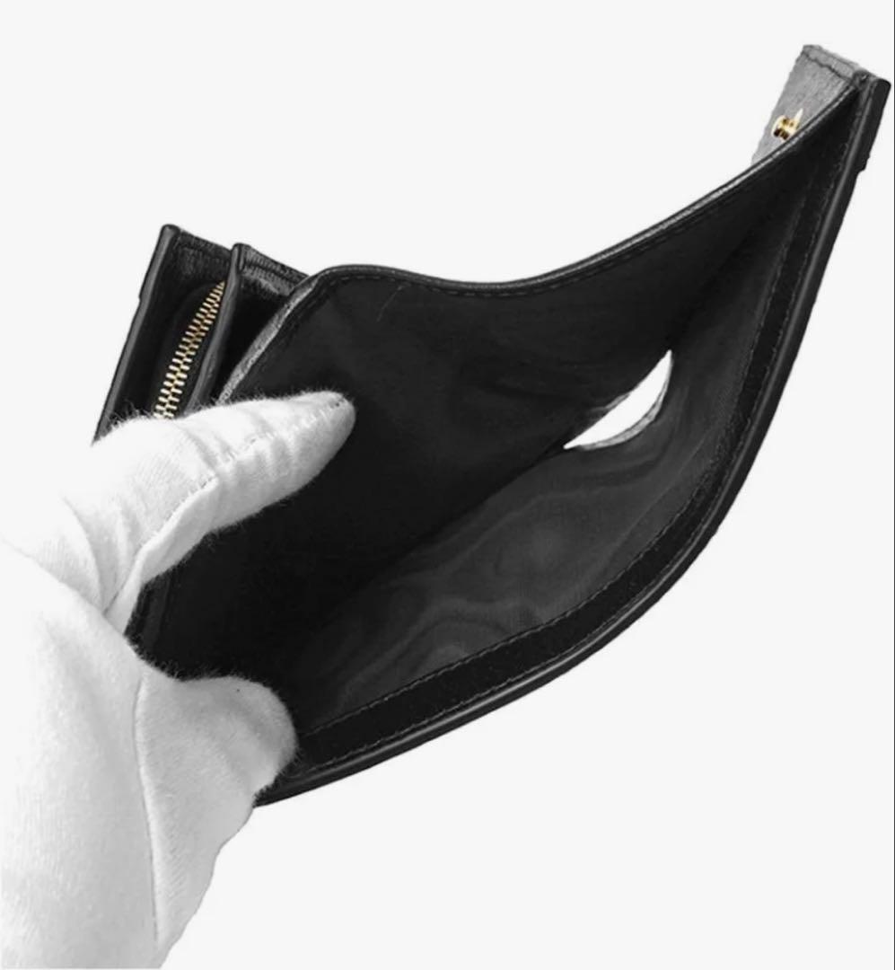 GUCCI GGロゴ 二つ折り財布 ブラック