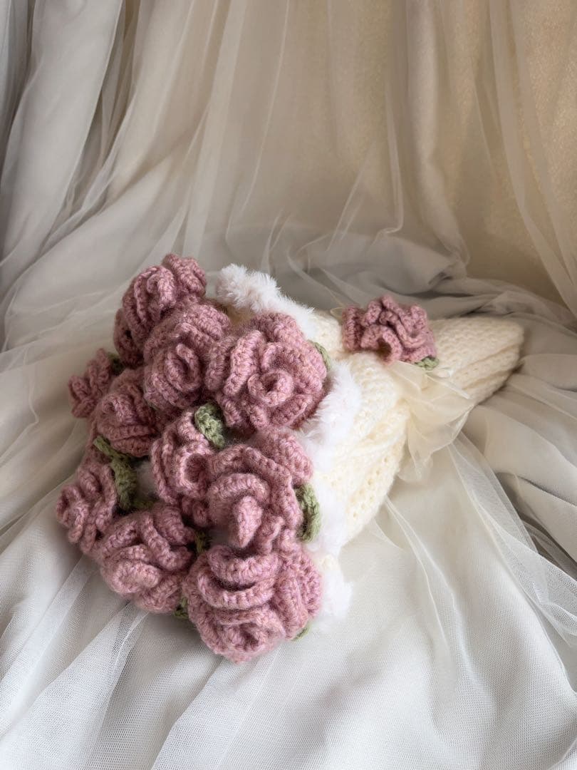 ブーケブランケット[薔薇] 花束ブランケット　フラワーブランケット　インテリア