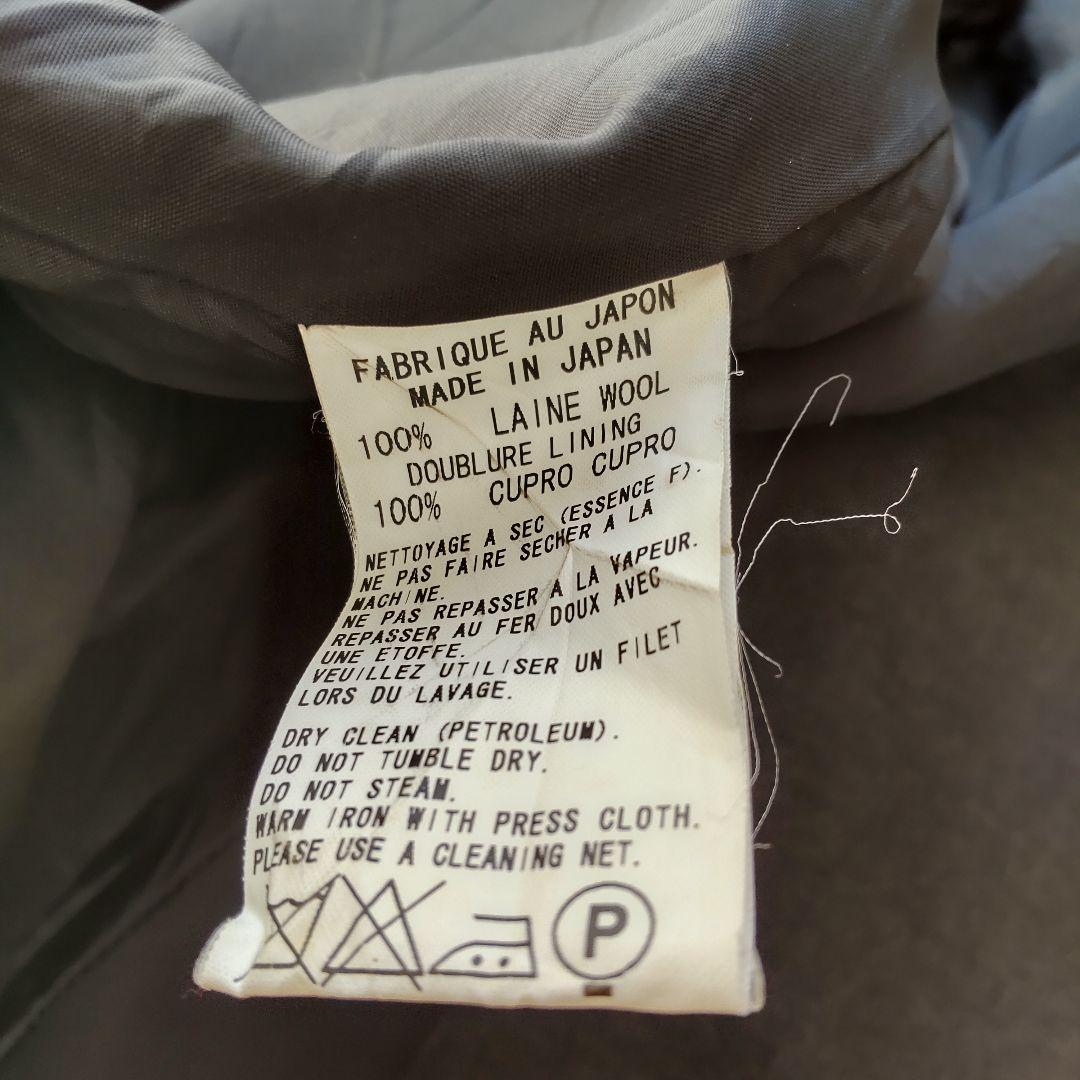 希少 Y's ワイズ 変形 テーラードジャケット グレー ウール １