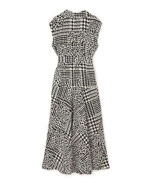 【美品】ハウンドトゥースプリントワンピース