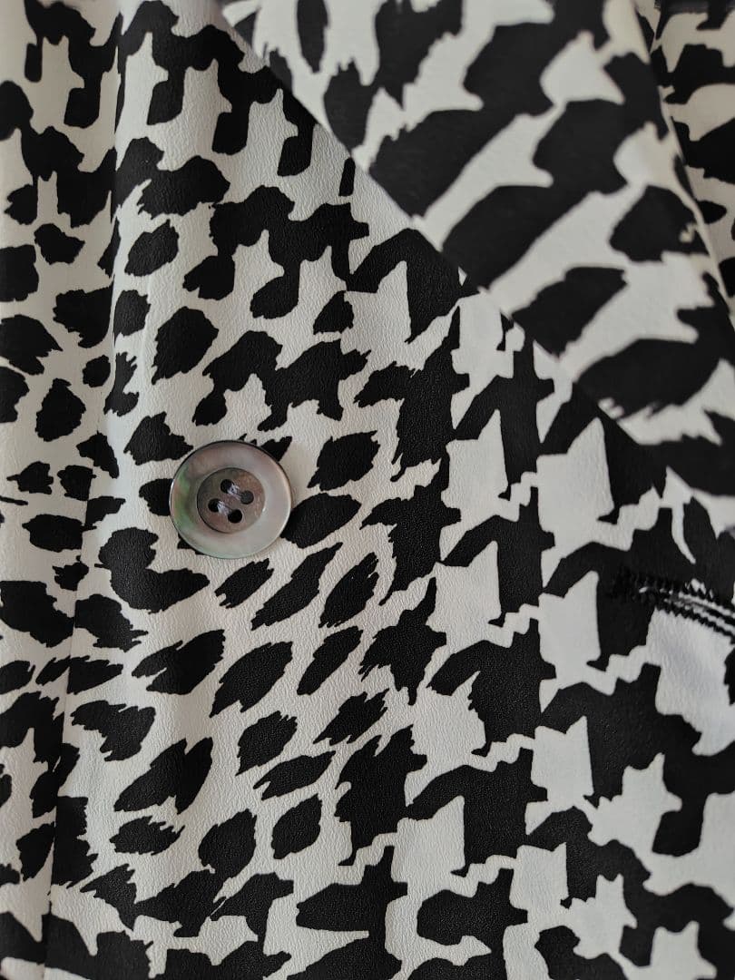 【美品】ハウンドトゥースプリントワンピース