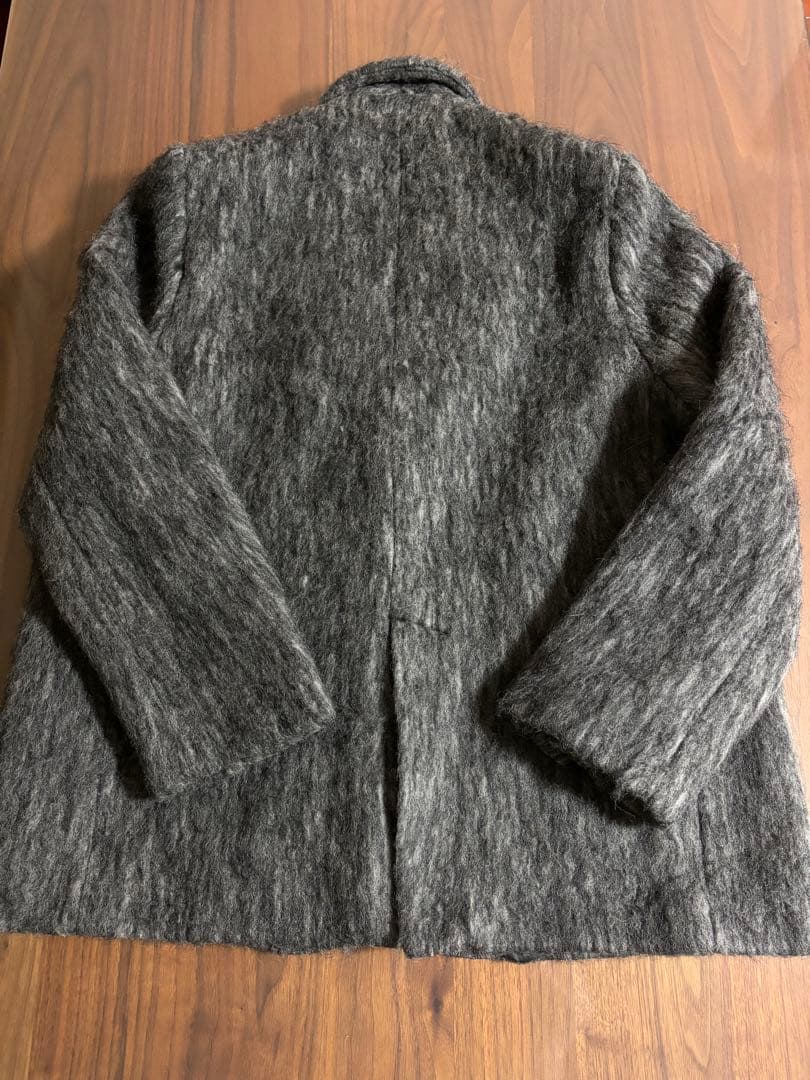 新品　BASEMENT onlineモヘアシャギージャケットコート　グレー