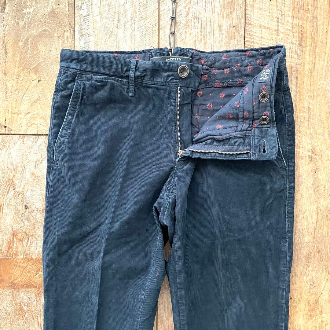【美品】INCOTEX SLACKS コーデュロイ スラックス パンツ 30