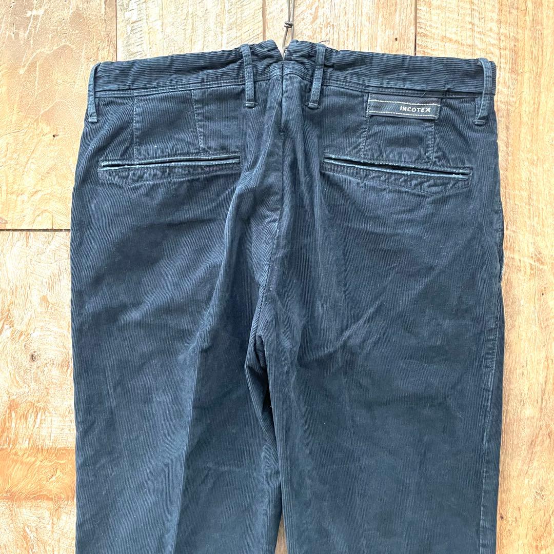 【美品】INCOTEX SLACKS コーデュロイ スラックス パンツ 30