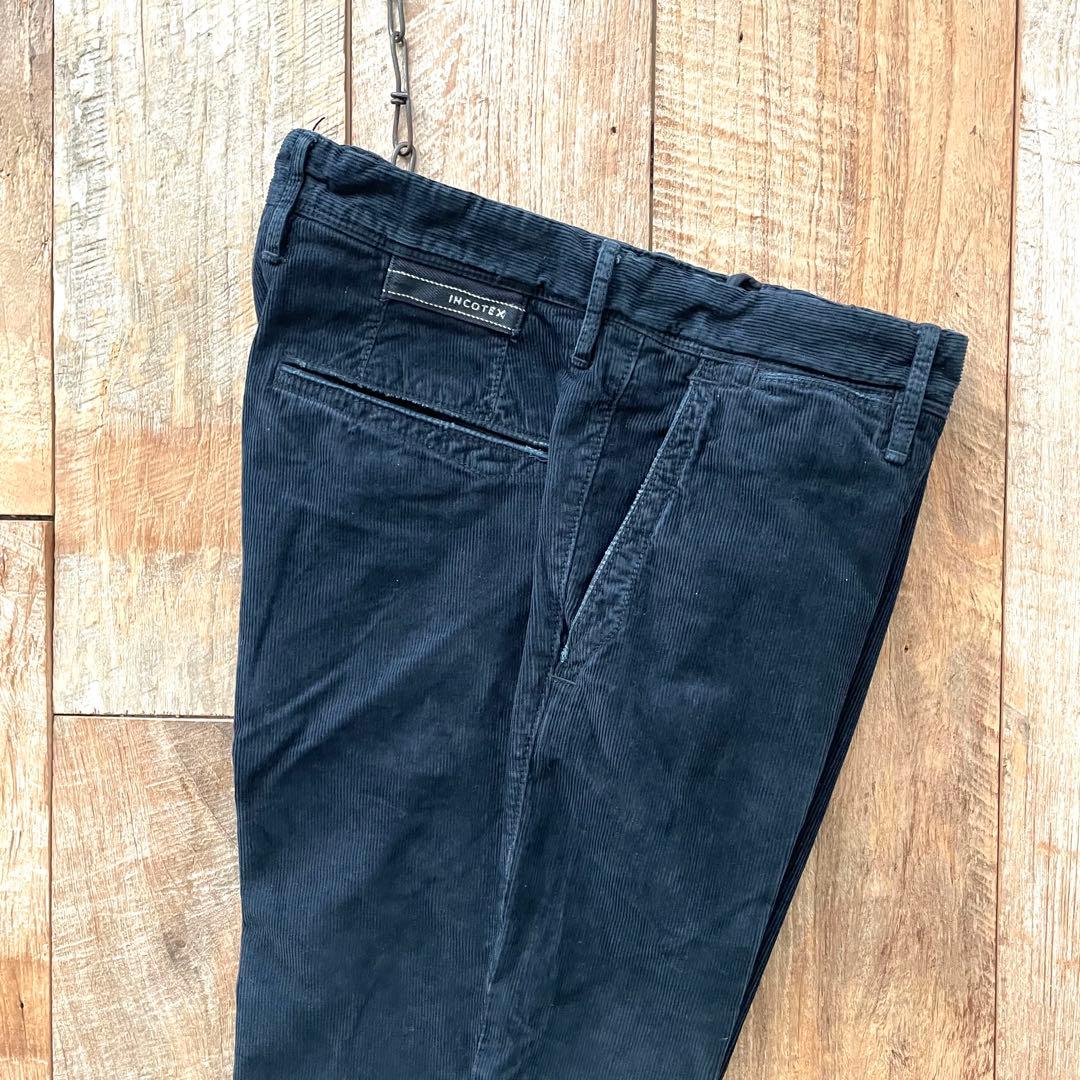【美品】INCOTEX SLACKS コーデュロイ スラックス パンツ 30