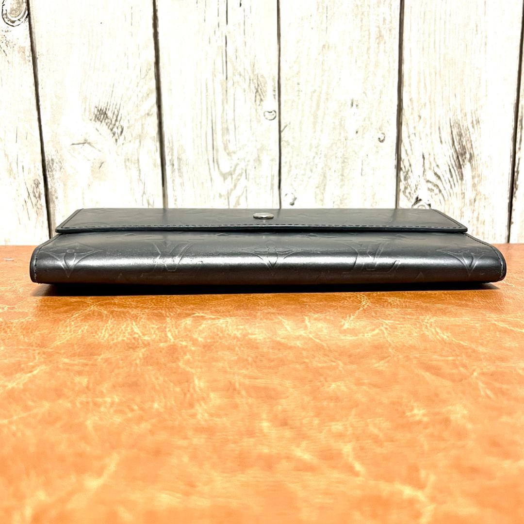 【希少】ルイヴィトン モノグラムマット ポルトトレゾール・インターナショナル 黒