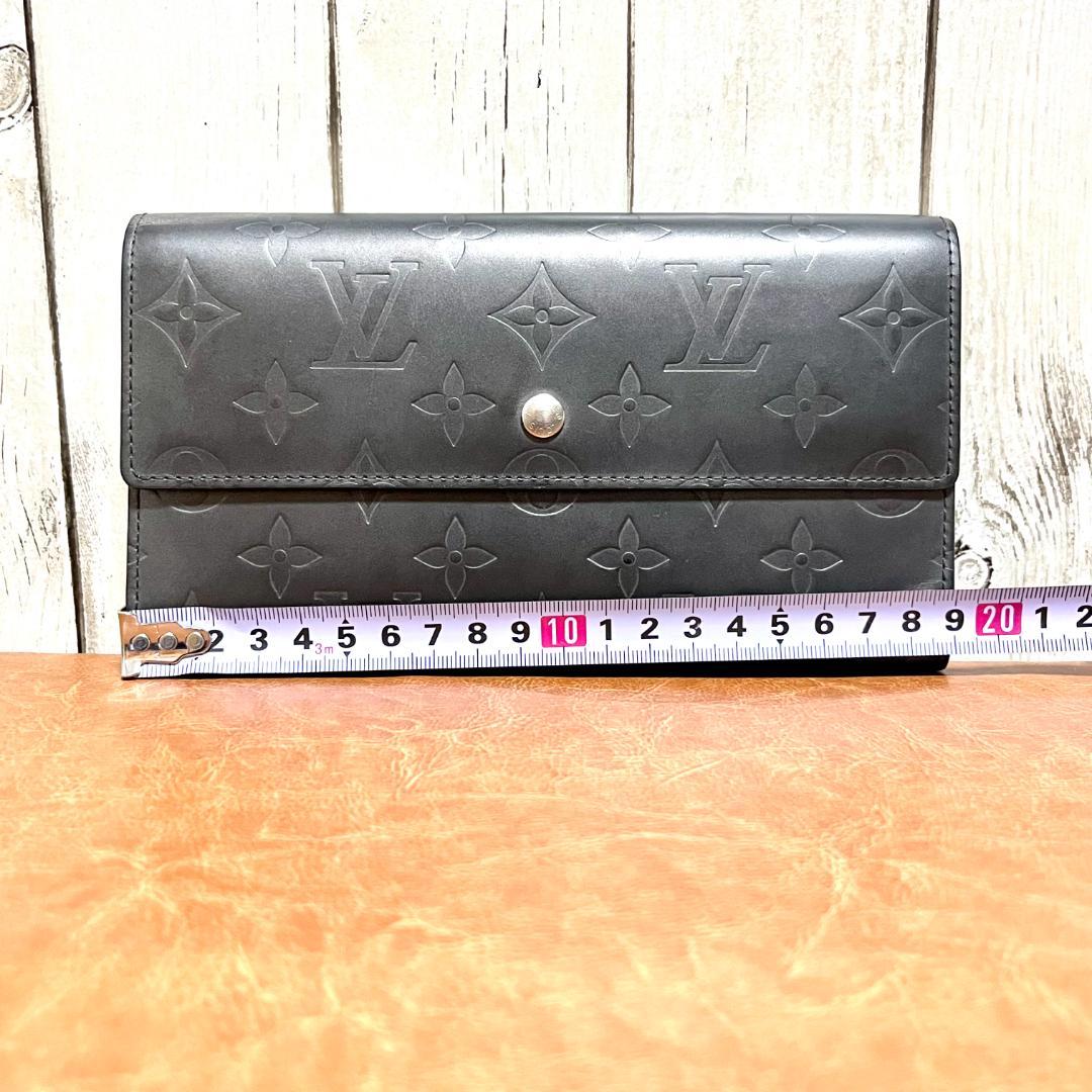 【希少】ルイヴィトン モノグラムマット ポルトトレゾール・インターナショナル 黒