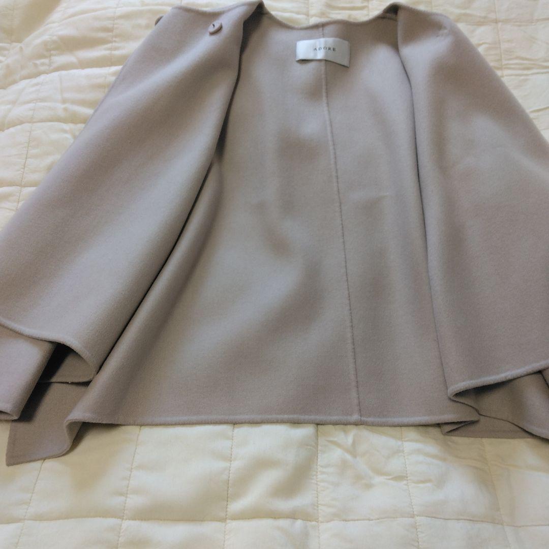 ノーカラージャケット　ポンチョ